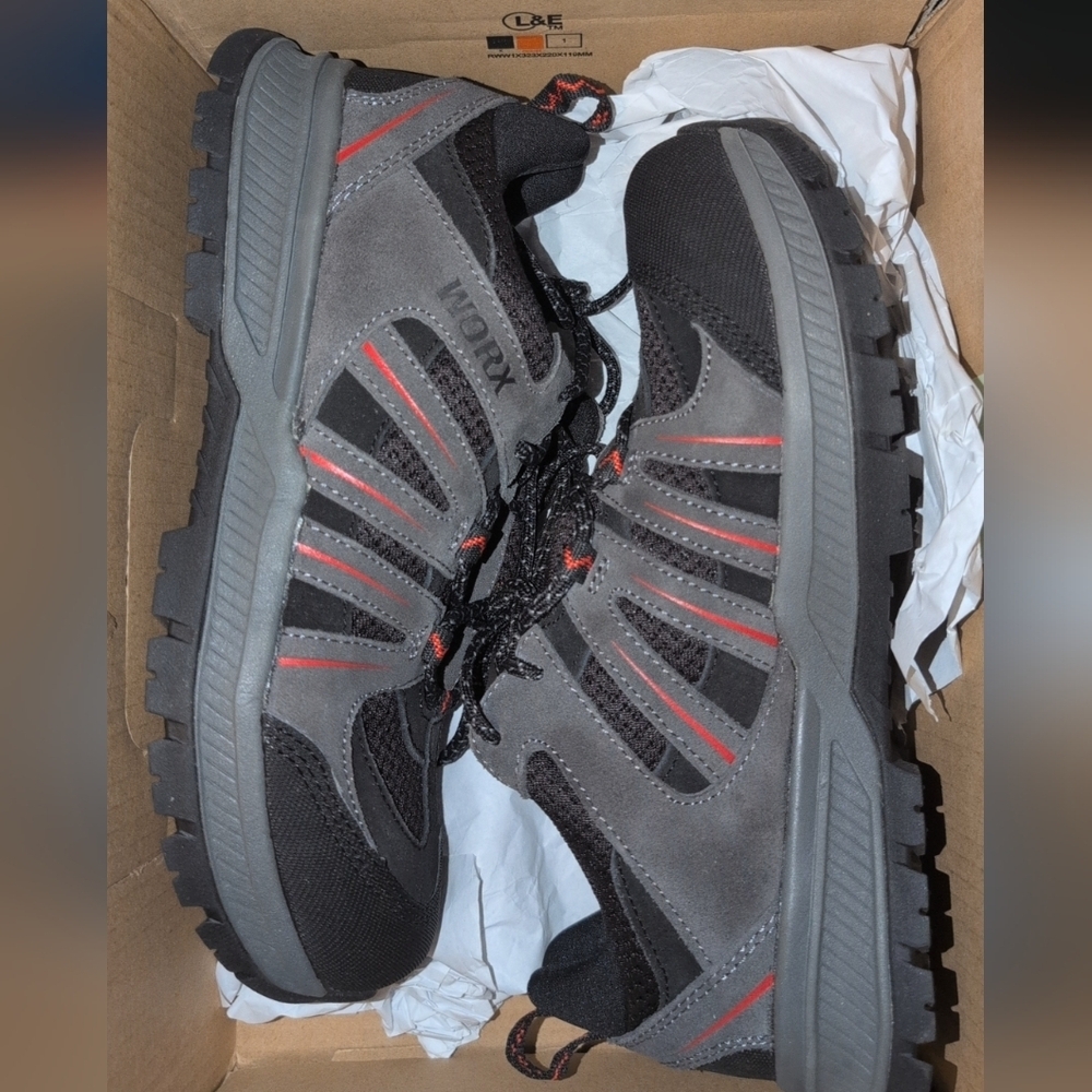 Worx By Red Wing Men's Black and Gray Shoes Size 7.5